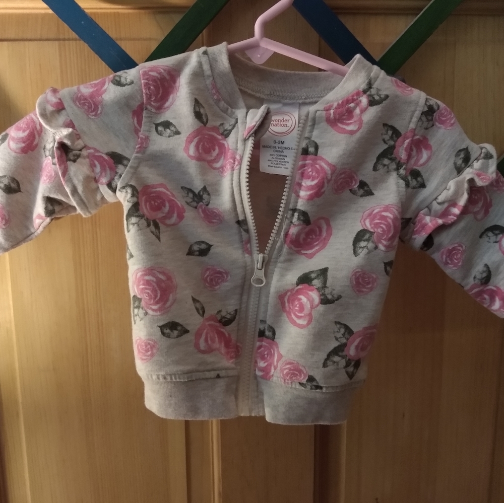 0-3 month baby girl jacket.